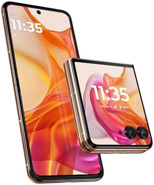 Motorola razr+  2024  Unlocked  Made for US 12\/256  50MP Camera  Peach Fuzz