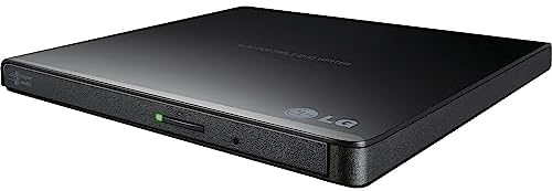 LG GP65NB60 8X USB 2.0 Super Multi Ultra Slim Portable DVD Writer Drive +\/-RW External Drive with M-DISC Support - Black