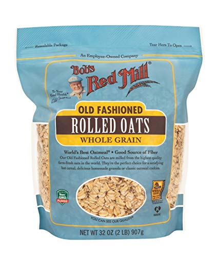 Bob&#39;s Red Mill Old Fashioned Regular Rolled Oats, 32oz (Pack of 1) - Non GMO, Whole Grain, Vegan, Kosher