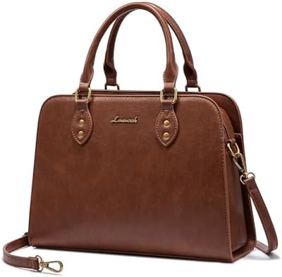 LOVEVOOK Purses and Handbags for Women, Vintage-Style Leather Top Handle Shoulder Bag Satchel Tote Crossbody Purse for Ladies