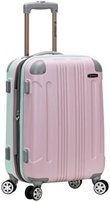 Rockland Hardside expandable luggage with swivel wheels, multi colored, multi colored, London hard shell expandable luggage with swivel wheels