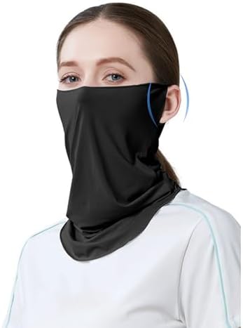 VAJOOCLL Faraday Gaiter Effective Shielding Fluctuation Shields Cellular, WiFi,Scarf Scarf Protect Brain, Face and Neck (Black) (Faraday Gaiter-B)