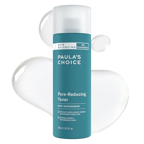 Paula&#39;s Choice SKIN BALANCING Pore-Reducing Face Toner with Niacinamide, for Oily Skin &amp; Combination, Minimizes Large Pores, Controls Oil &amp; Shine, Hydrates &amp; Replenishes, Fragrance-Fre