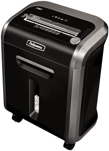 Fellowes \u200EPowershred 79Ci 16-Sheet 100% Jam-Proof Heavy Duty Crosscut Paper Shredder Machine for Office and Home, Black\/Dark Silver 3227919