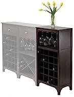 Winsome Ancona Wine Storage, Dark Espresso