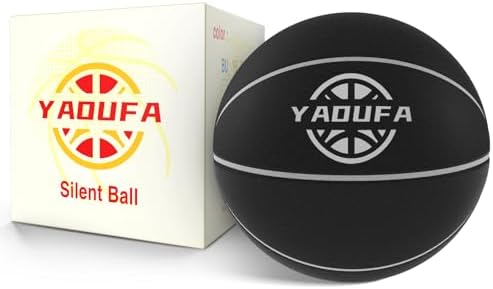 Yadufa Silent Basketball Size 7 (29.5&#34;) Grooved Airless Foam Technology Material Upgrade Dribble Dream Silent Training Ball Real Basketball Feel for Quiet Dribbling and Indoor Training