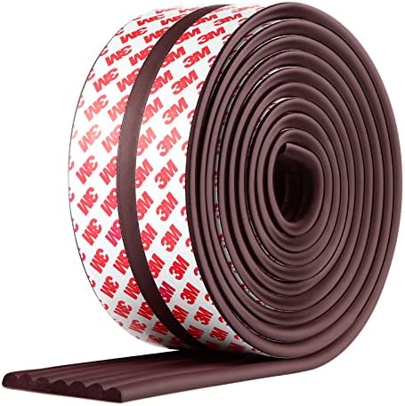 Dovesail Baby Proofing Edge Corner Protector, 16.4 ft Edge Guards Padding with 3M Adhesive, Extra-Wide Soft Rubber Foam Padding, Furniture,Sharp Edge Safety Corner Edge Bumper Guard-Brown